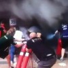 Champaña y fuego en la victoria de Pastor Maldonado (video) Fuego f1