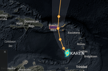 Tormenta Tropical Karen Avanza Hacia Puerto Rico Ensegundos Do