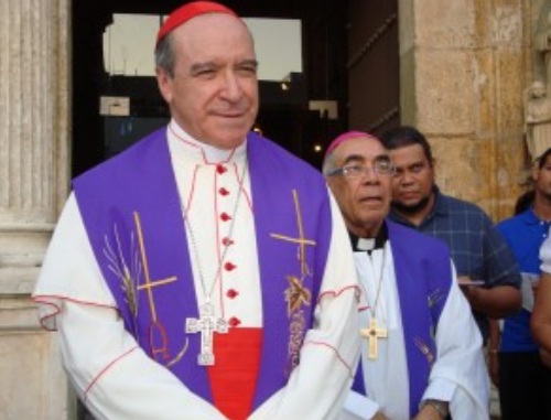 Cardenal pide prudencia y moderación en Semana Santa