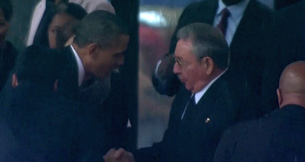 Obama y Raul Castro