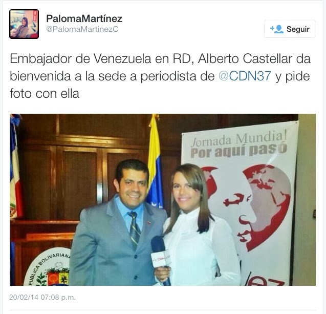 No puede ser: ¿Nuria canceló reportera por foto con embajador venezolano?