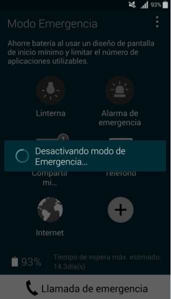 Modo de emergencia