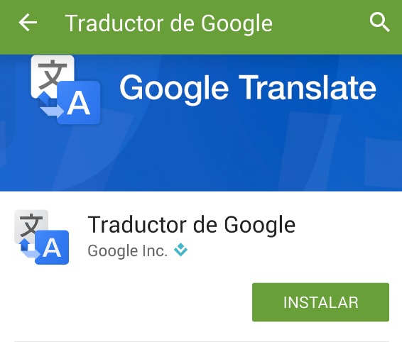 Traductor de google