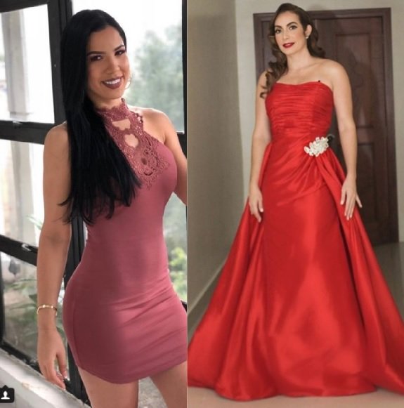 Miralba Ruíz y  Yubelkis Peralta presentadoras de la Alfombra Roja de Premios Soberano 2018