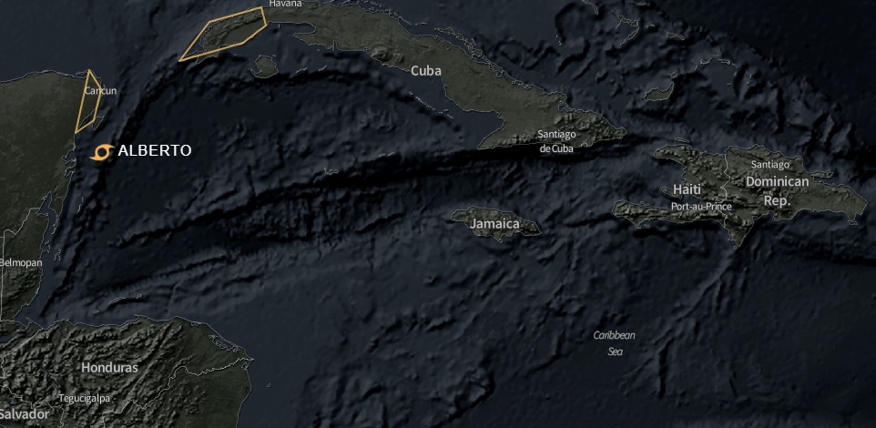 Se forma tormenta tropical Alberto | Ensegundos.do