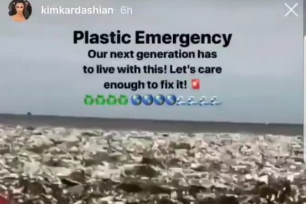 Kim Kardashian comparte en Instagram desastre de la basura en el Malecón