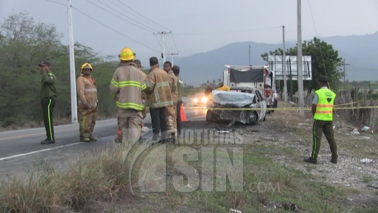 Dos muertos y cinco heridos en un accidente en Azua