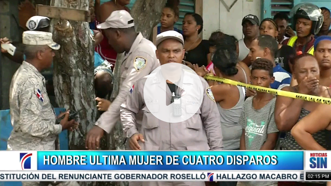 Video: hombre mata mujer de 4 balazos en Villa Duarte