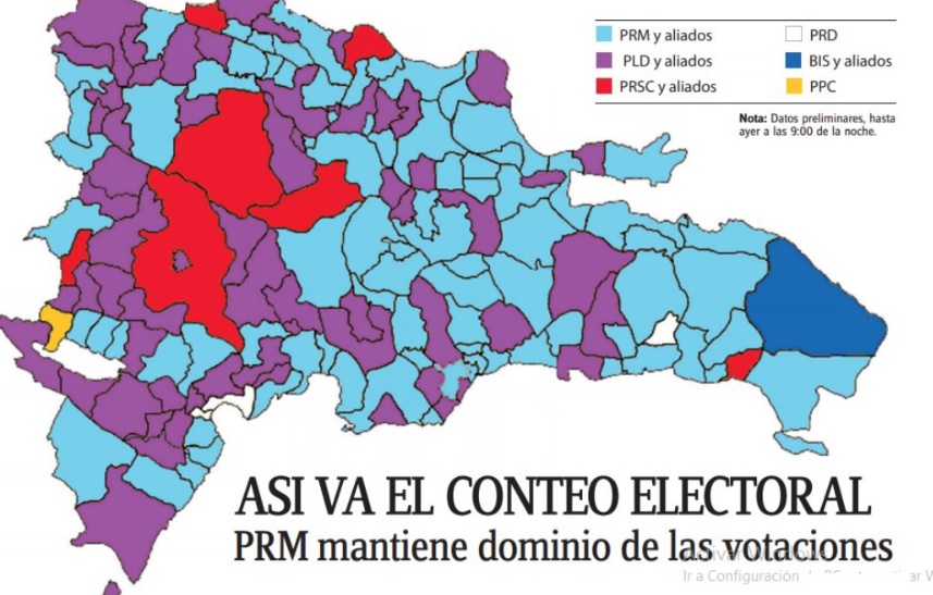 Así va el conteo de los votos en las Elecciones Municipales Ensegundos.do