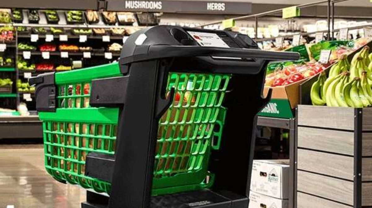 Así funcionará el nuevo carrito para el supermercado de Amazon
