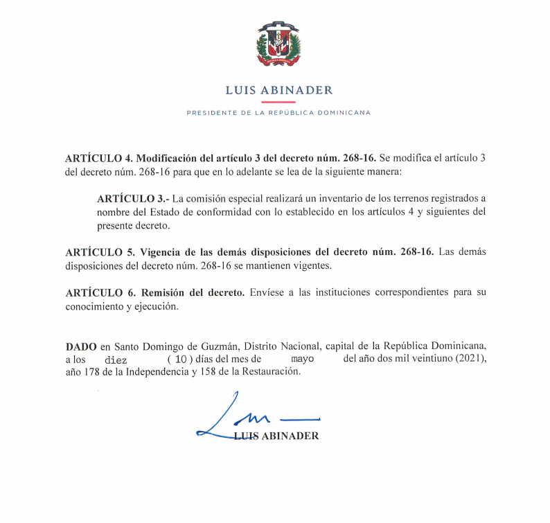 El Nuevo Decreto De Luis Abinader | Ensegundos.do República Dominicana