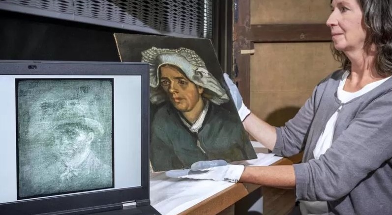 Unpublished self-portrait of Van Gogh discovered behind another painting in Scotland