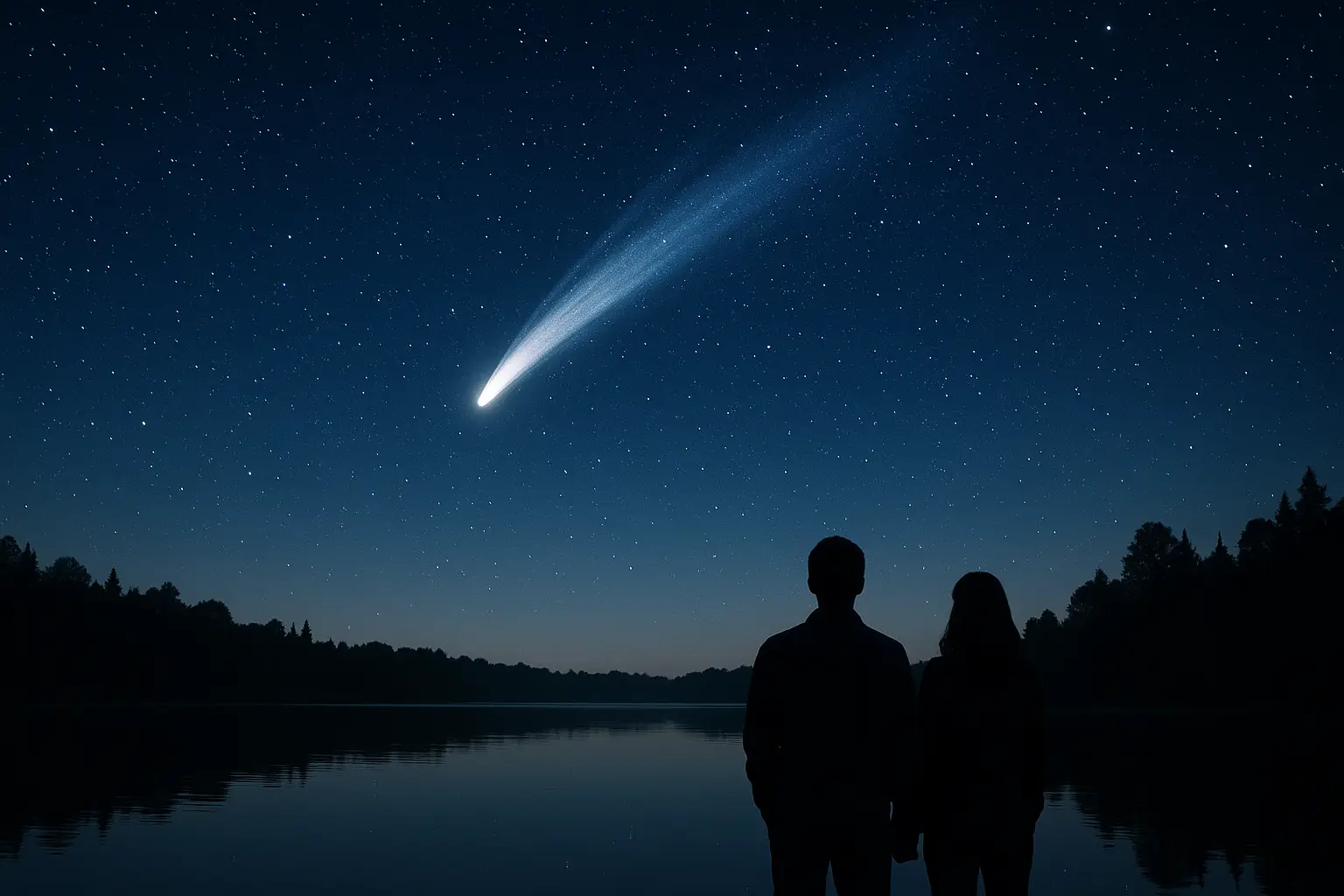 Cometa surcando el cielo