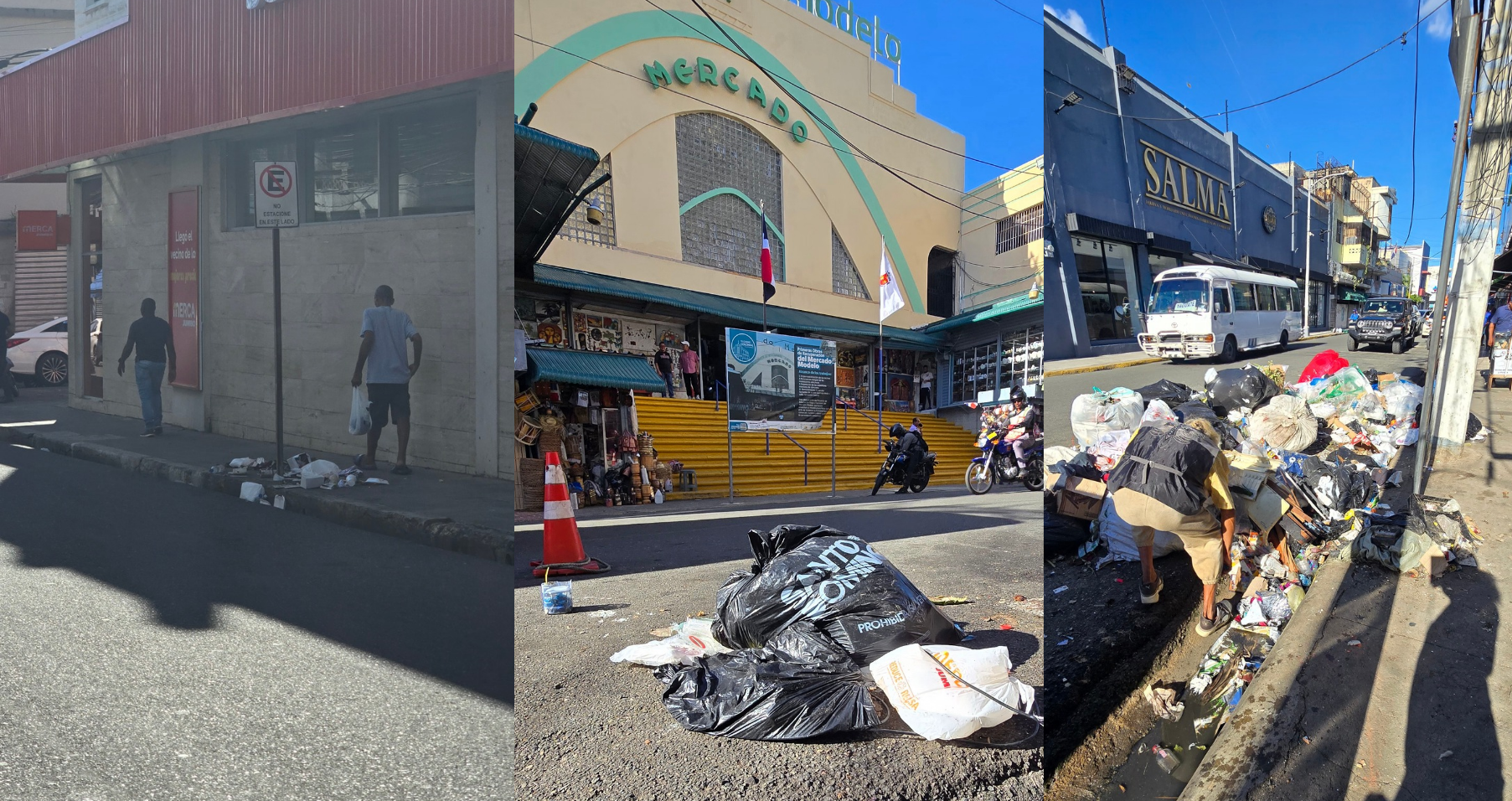 Basura arropa la calle Mella frente al Mercado Modelo,lugar visitado ...
