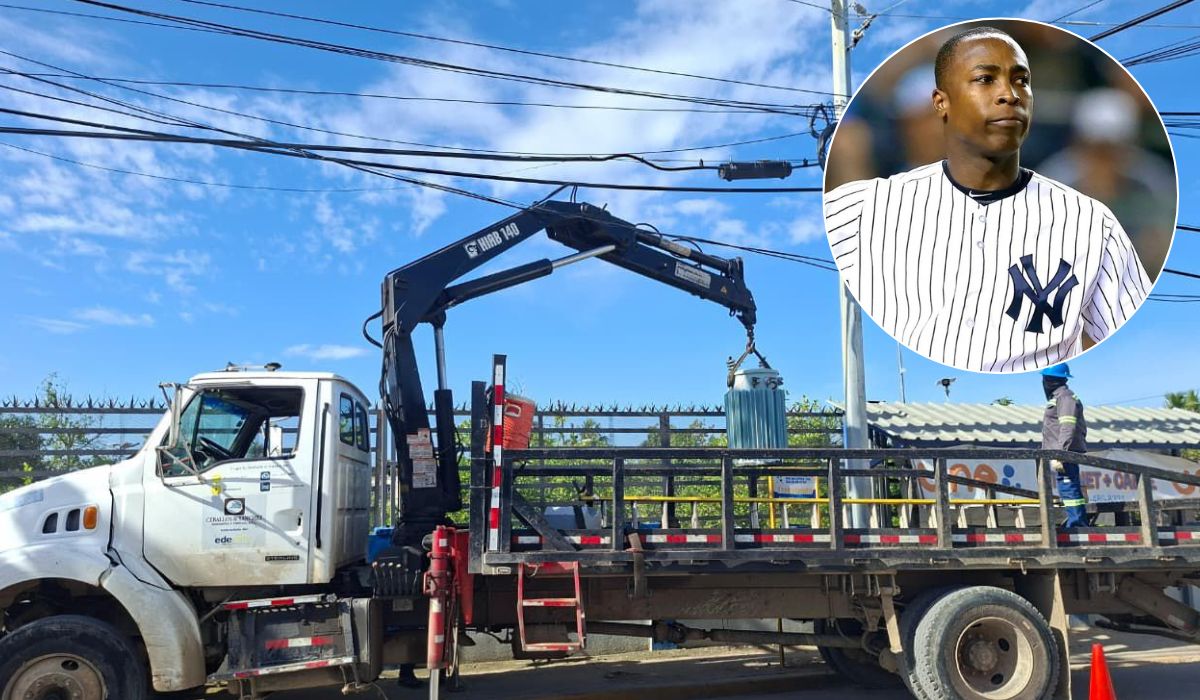 Edeeste desmantela transformador ilegal en propiedad del expelotero Alfonso Soriano en SPM